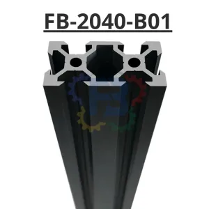 Thanh nhôm đình hình 20x20 đen của FBT Inno