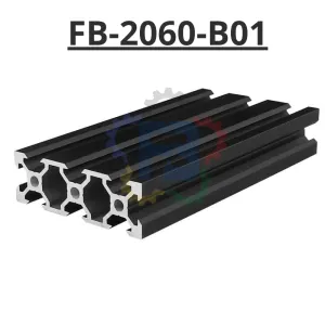 Thanh nhôm đình hình 20x60 đen của FBT Inno