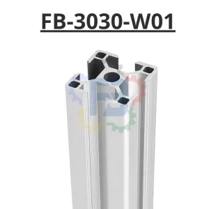 Thanh nhôm đình hình 30x30 trắng của FBT Inno
