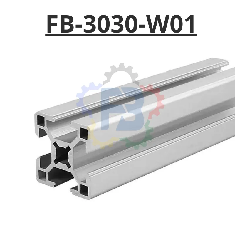 Thanh nhôm đình hình 30x30 trắng của FBT Inno