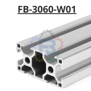 Thanh nhôm đình hình 30x60 trắng của FBT Inno