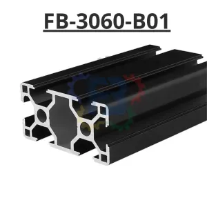Thanh nhôm đình hình 30x60 đen của FBT Inno
