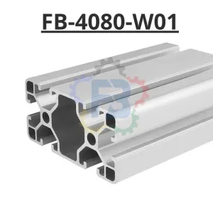 Thanh nhôm đình hình 40x80 trắng của FBT Inno