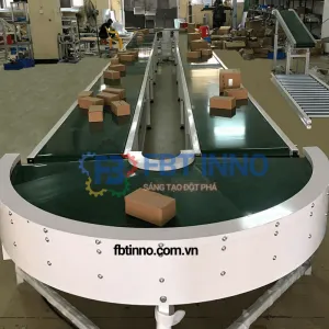 Băng tải cong PVC
