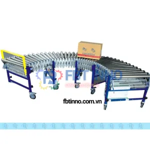 Băng tải con lăn xếp linh hoạt