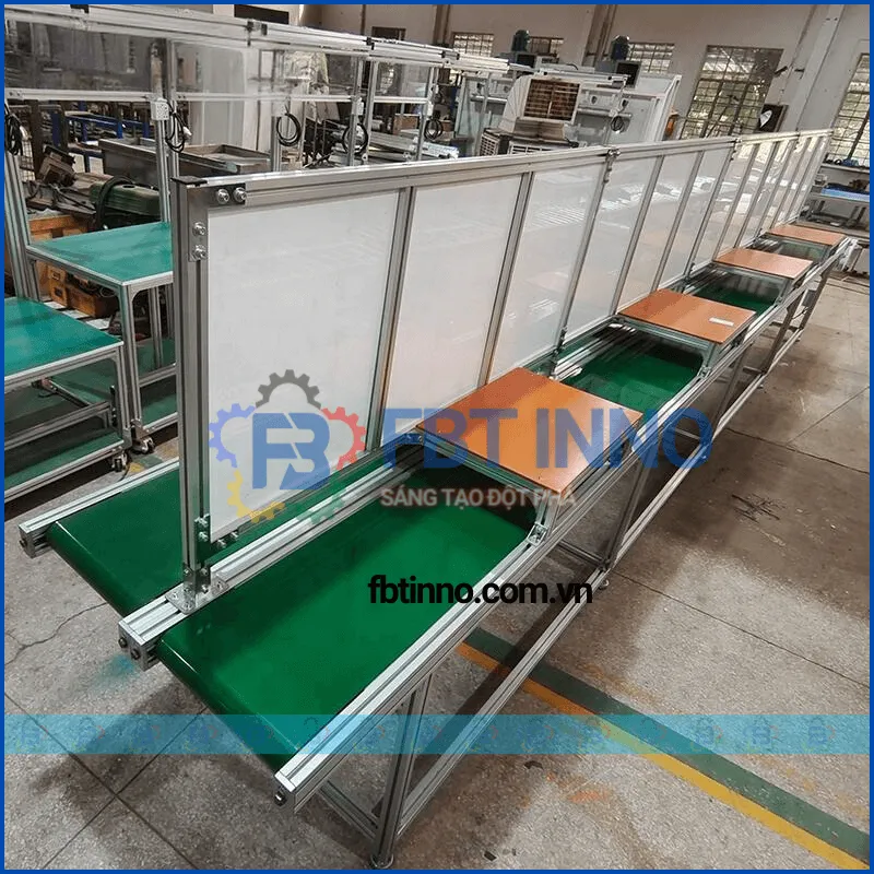 Băng tải PVC hai làn