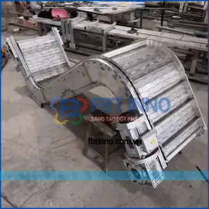 Băng tải xích nhựa inox công nghiệp FBT sản xuất