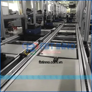 Hệ thống băng tải lắp ráp máy in công nghiệp