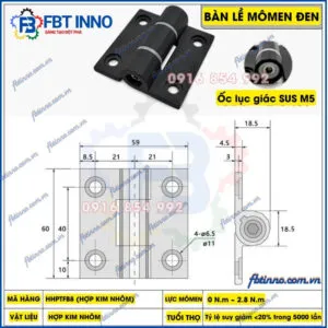 Bản lề HHPTFB8 đen